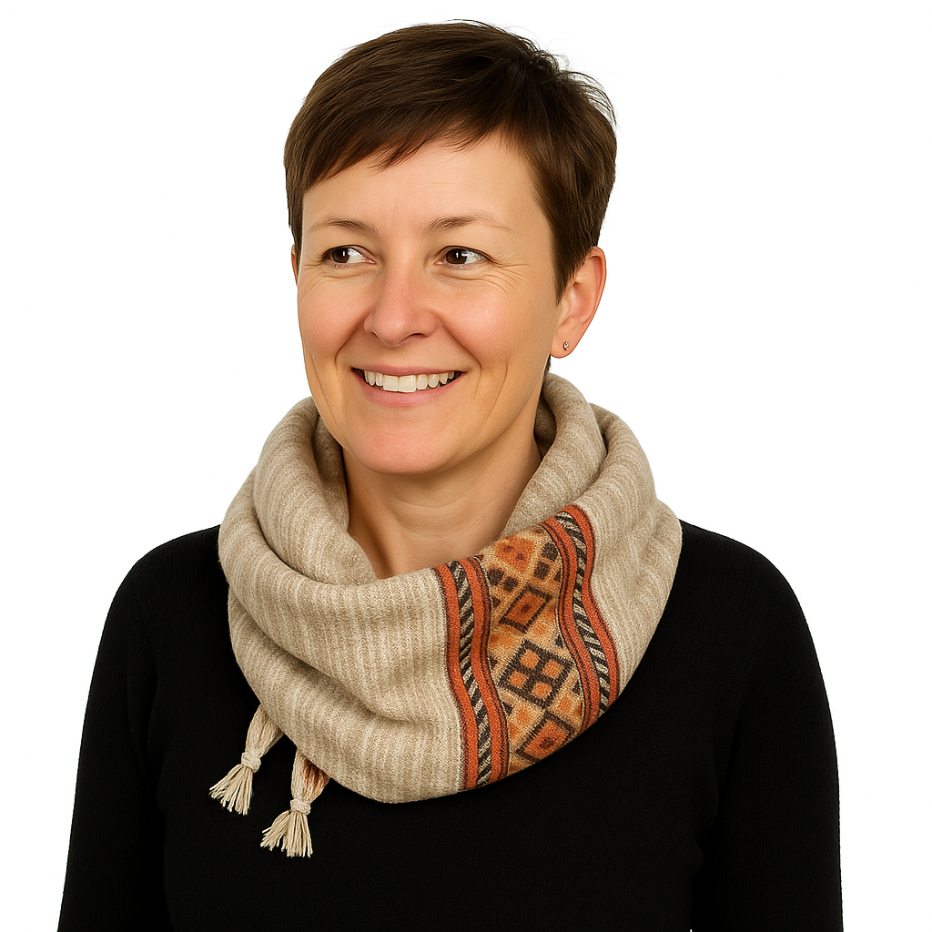 Blended Stripe Fleece Scarf