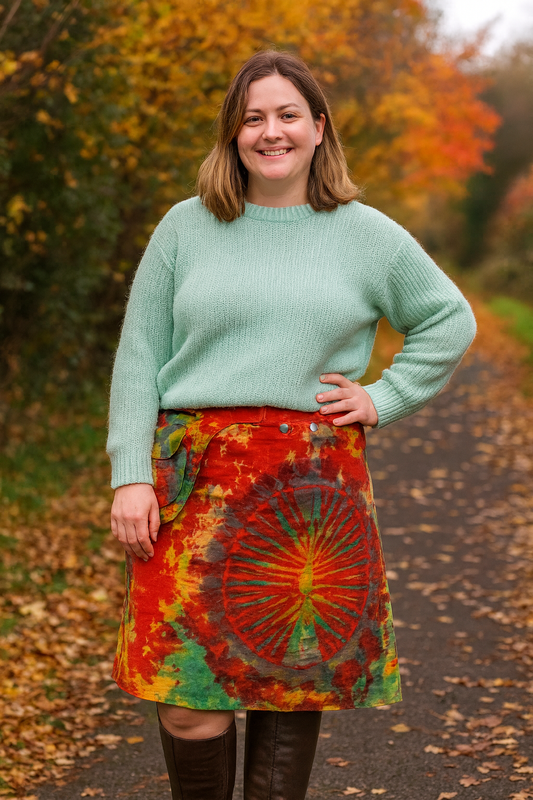 Tie Dye Popper Skirt