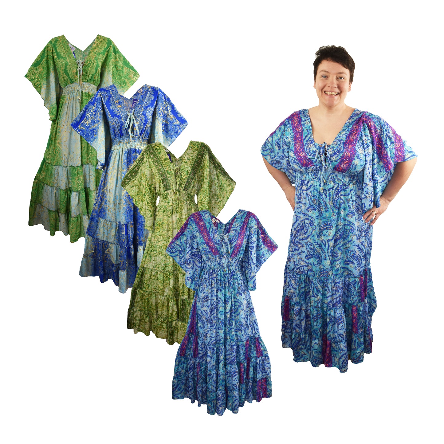 Angel Sleeve Dress