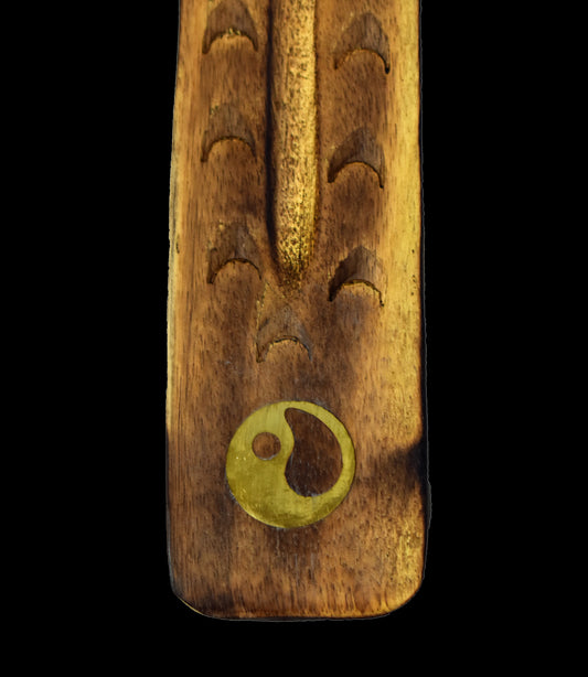 Hand Carved Om Wooden Ash Catcher