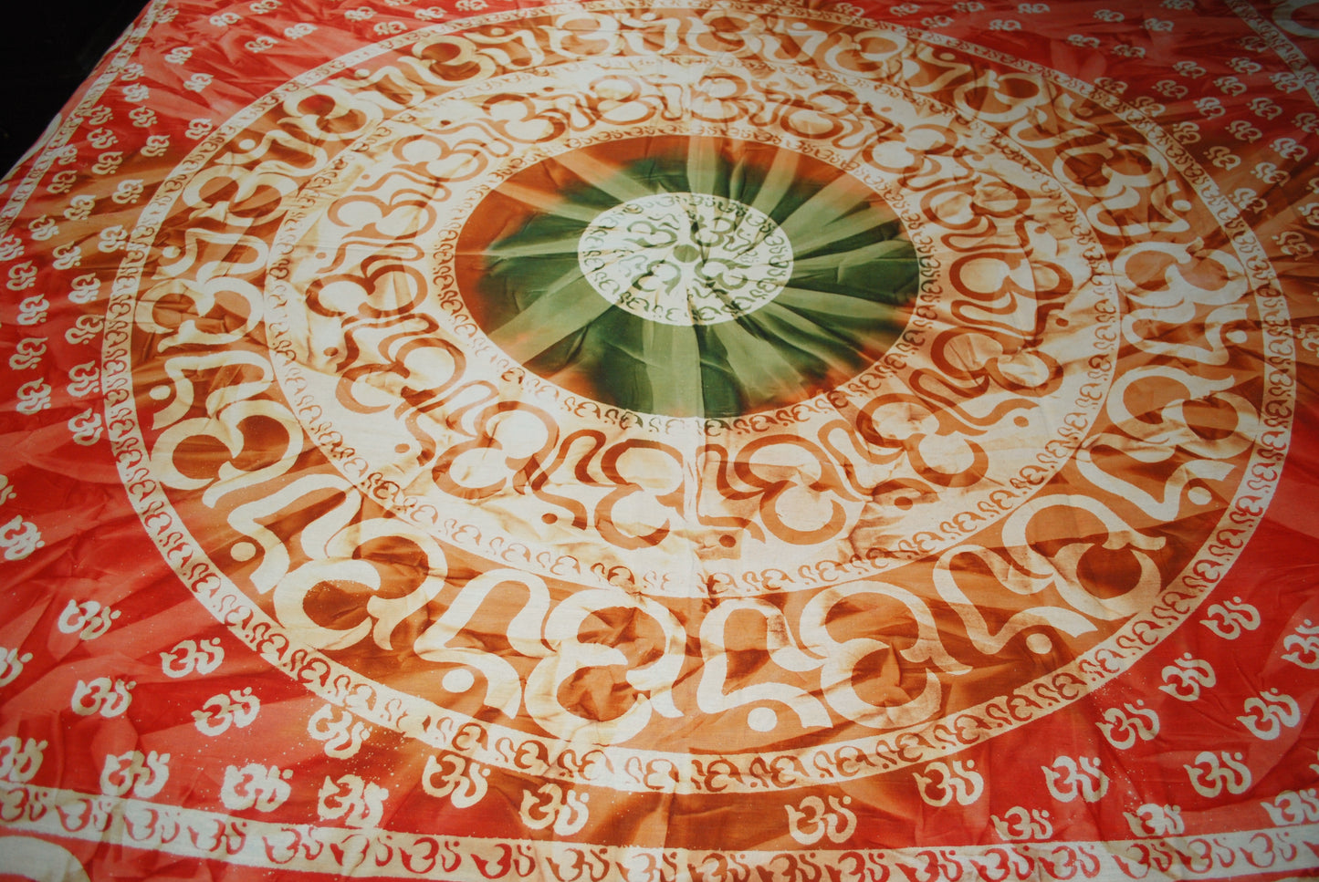 Tie Dye Om Bed Throw