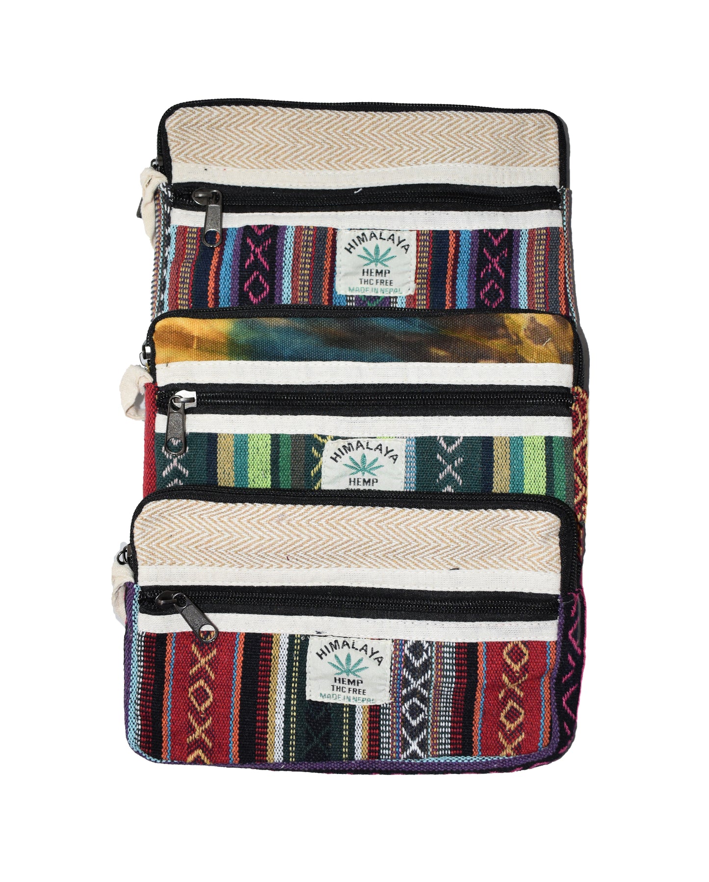 Large Woven Hemp Hemp Cotton Purse