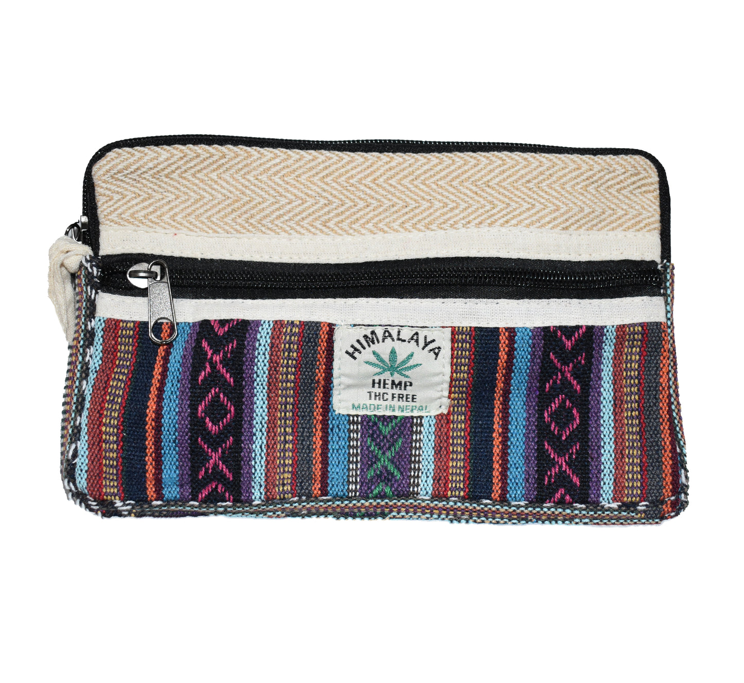 Large Woven Hemp Hemp Cotton Purse