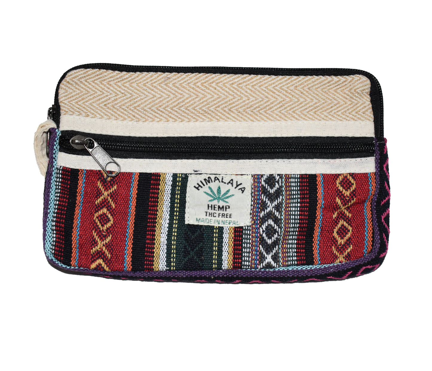 Large Woven Hemp Hemp Cotton Purse