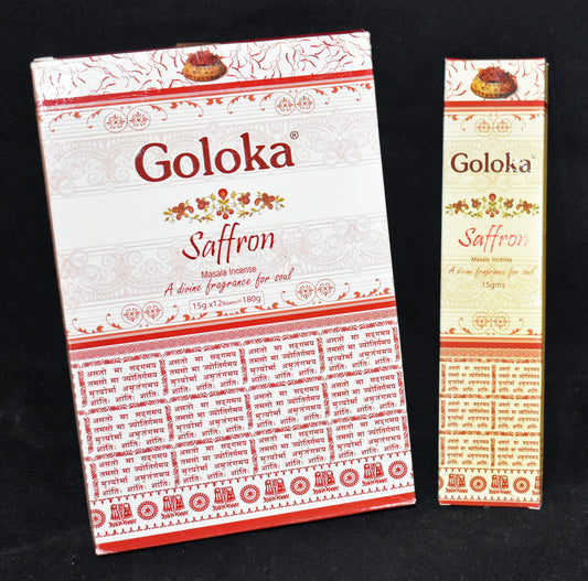 Goloka Saffron Incense