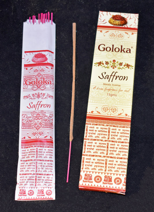 Goloka Saffron Incense