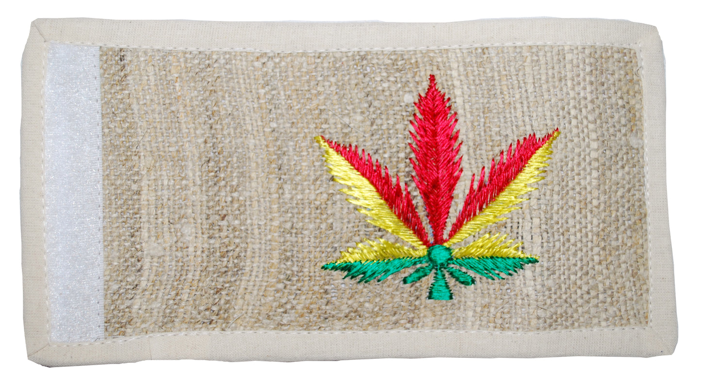 Hemp & Cotton Embroidered Wallet