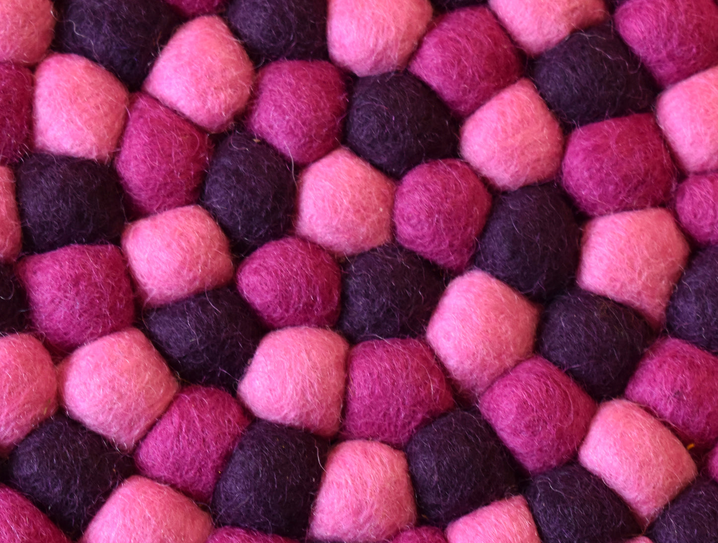 Large Pink Felt Ball Mat 20cm
