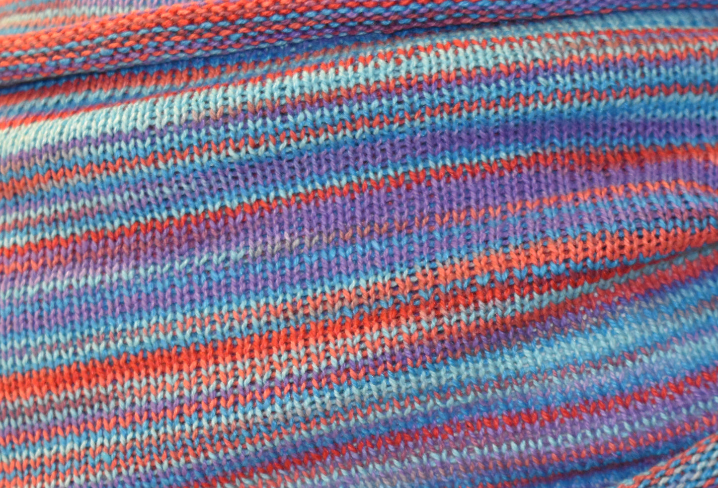 Double Length Striped Cotton Hair Band