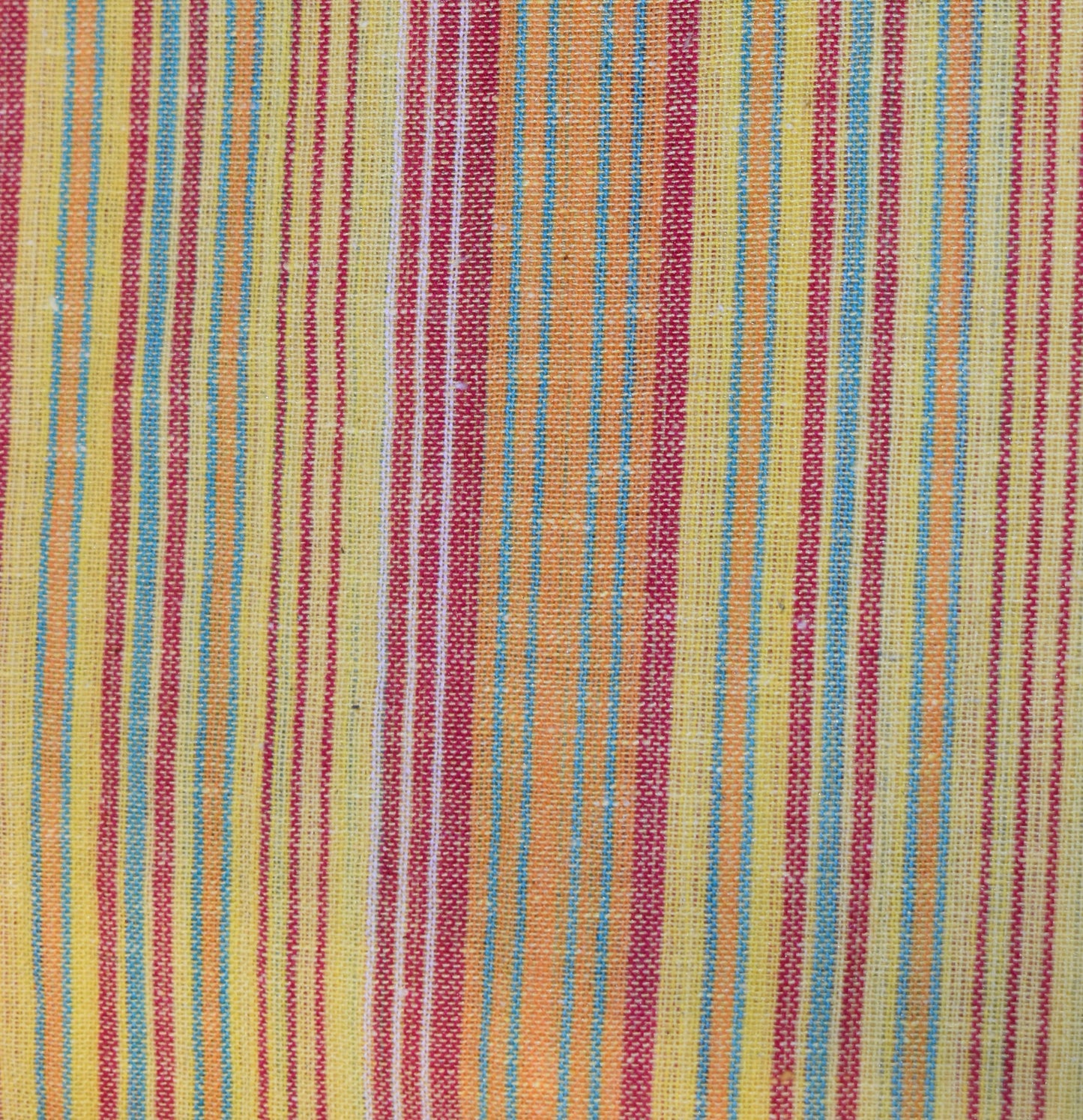 Striped Cotton Collarless Shirt