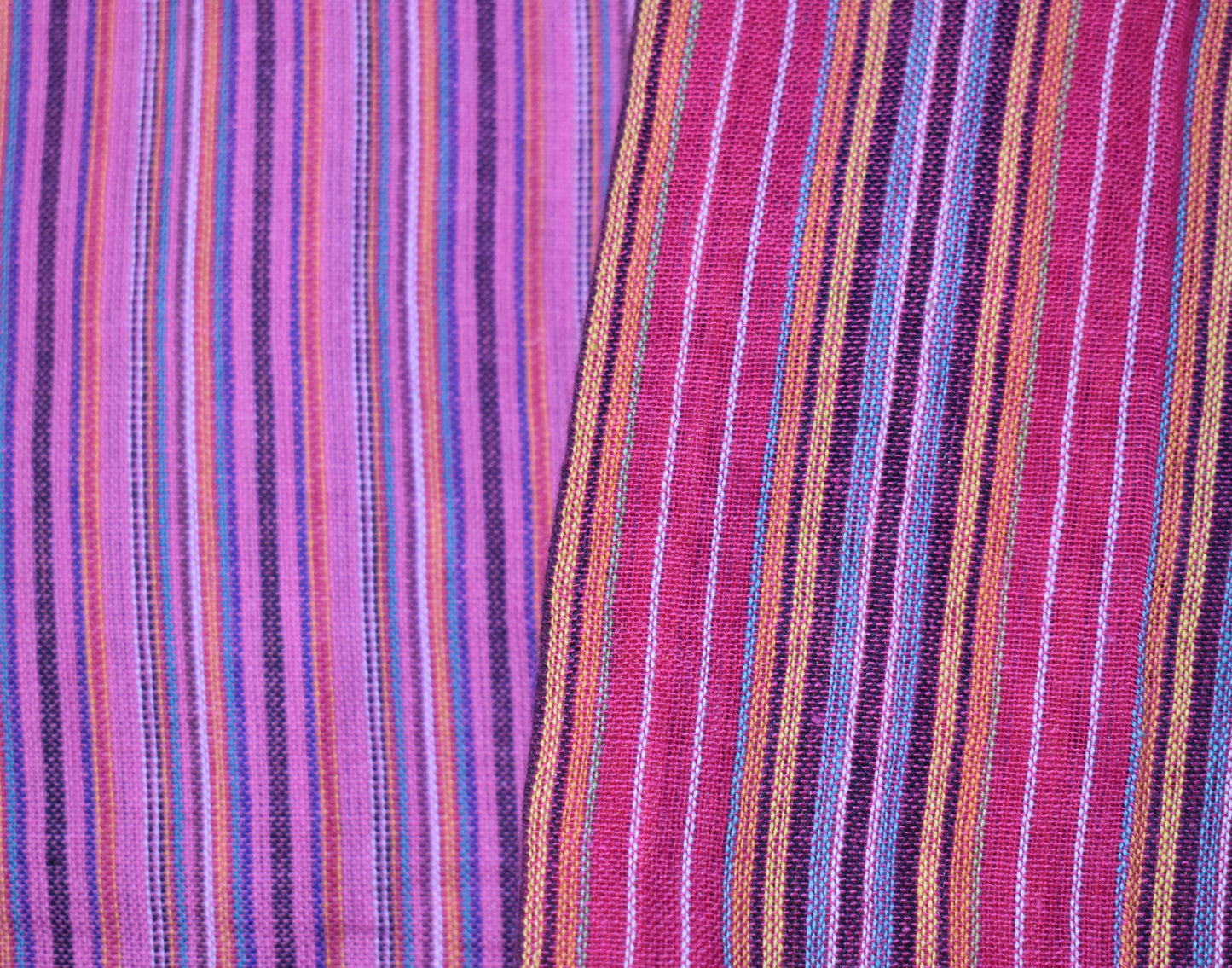 Striped Cotton Collarless Shirt