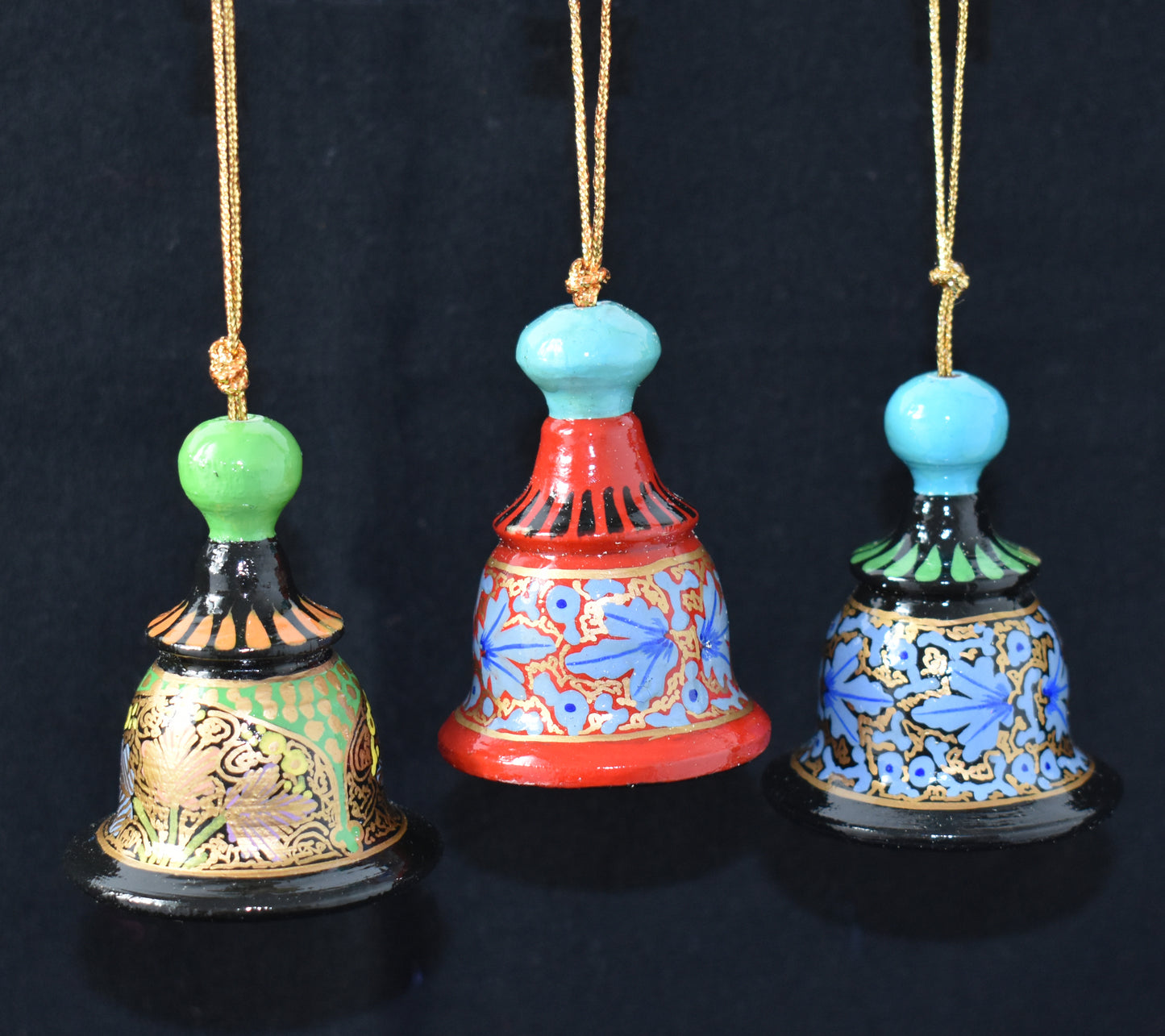 Hand Painted Festive Christmas Small Bells