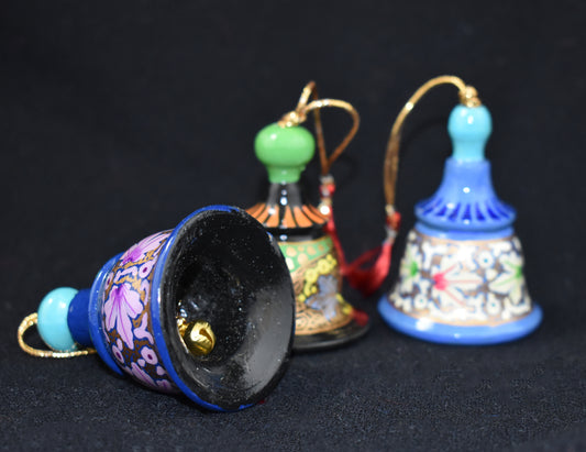 Hand Painted Festive Christmas Small Bells