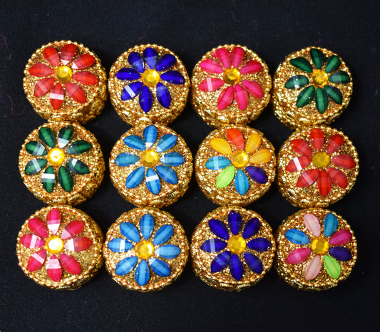 Gold Trinket Pill Boxes x 12