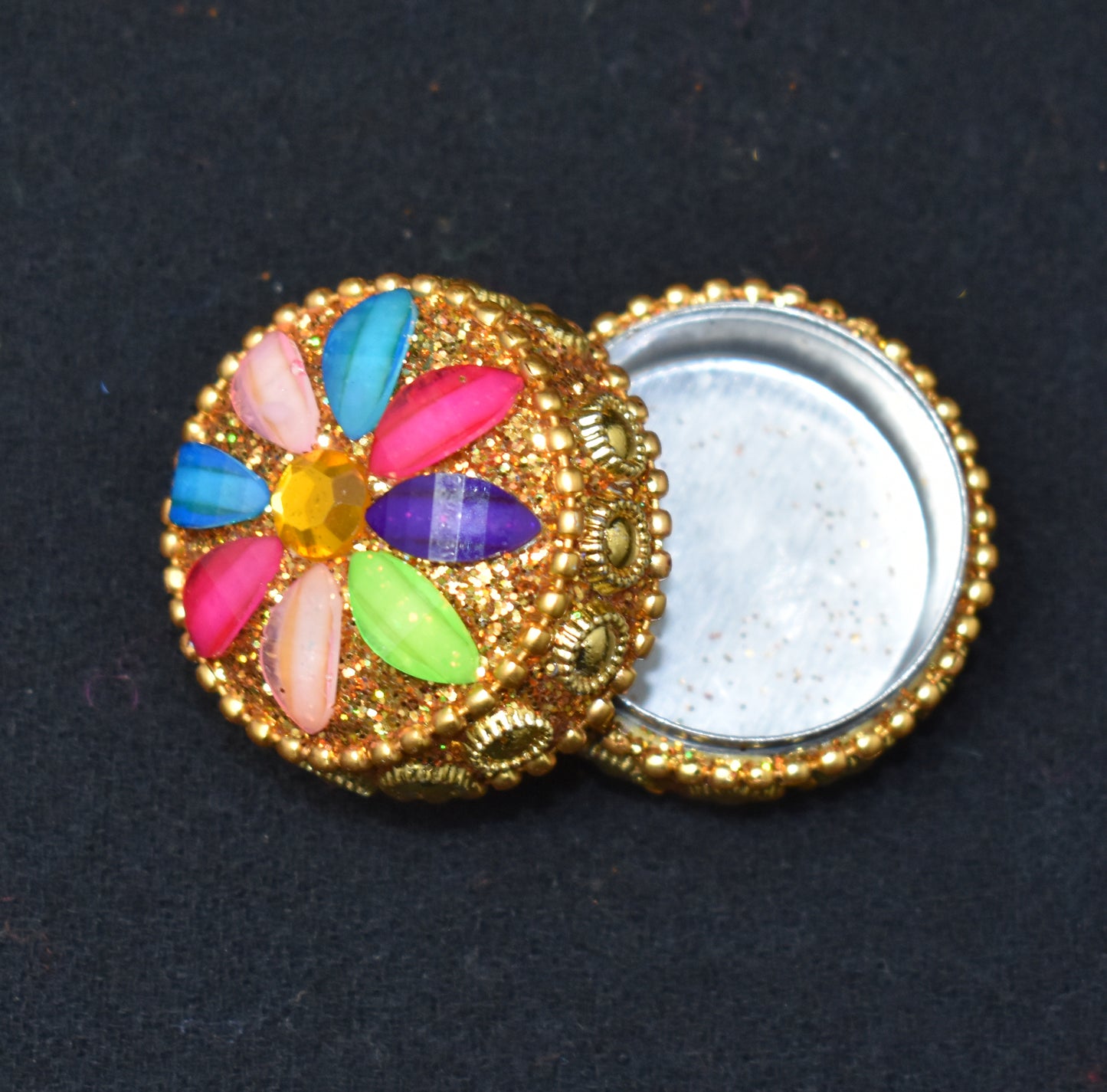 Gold Trinket Pill Boxes x 12