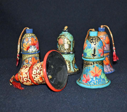Hand Painted Festive Christmas Large Bells