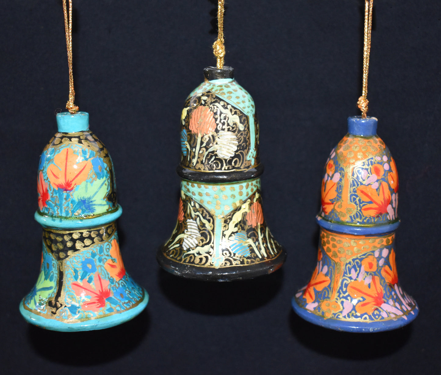 Hand Painted Festive Christmas Large Bells