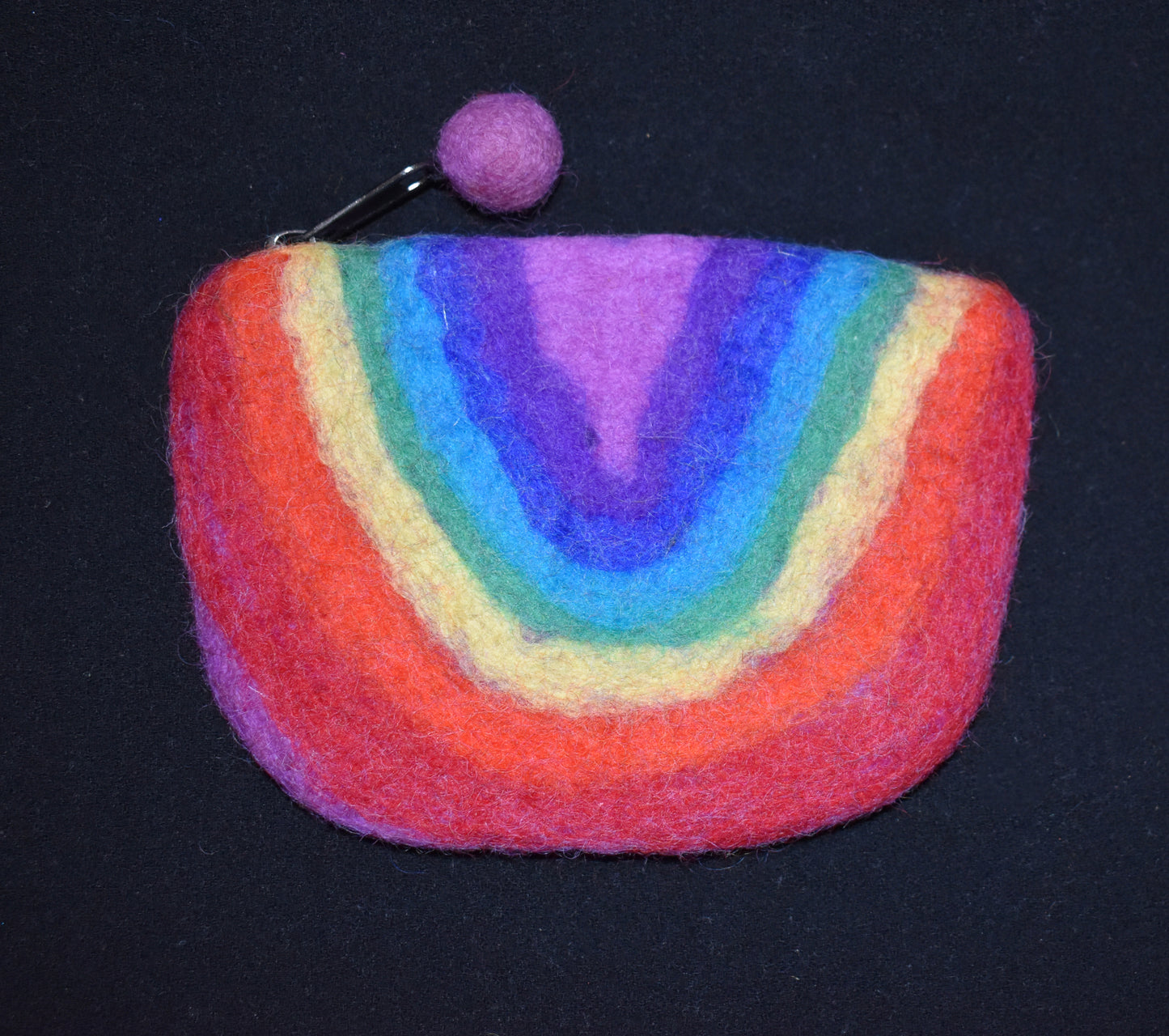 Felt Purses - Rainbow Rounded