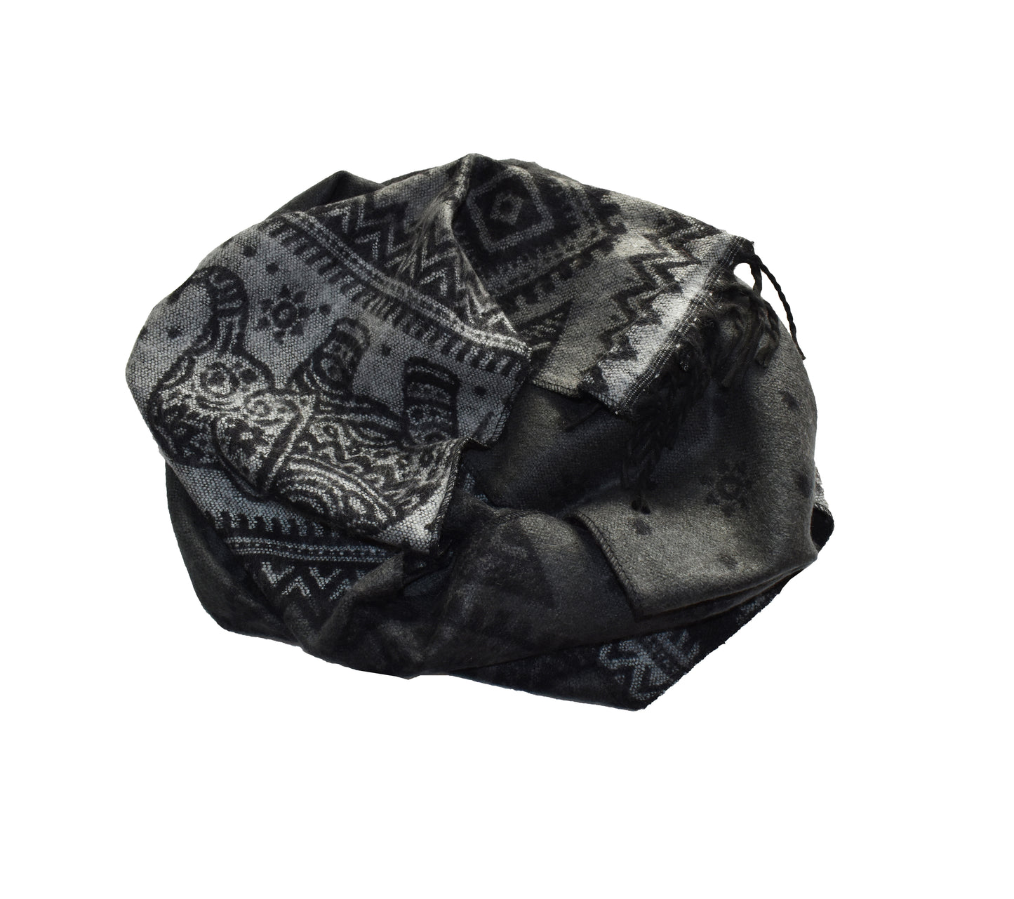 Elephant Pattern Fleece Scarf