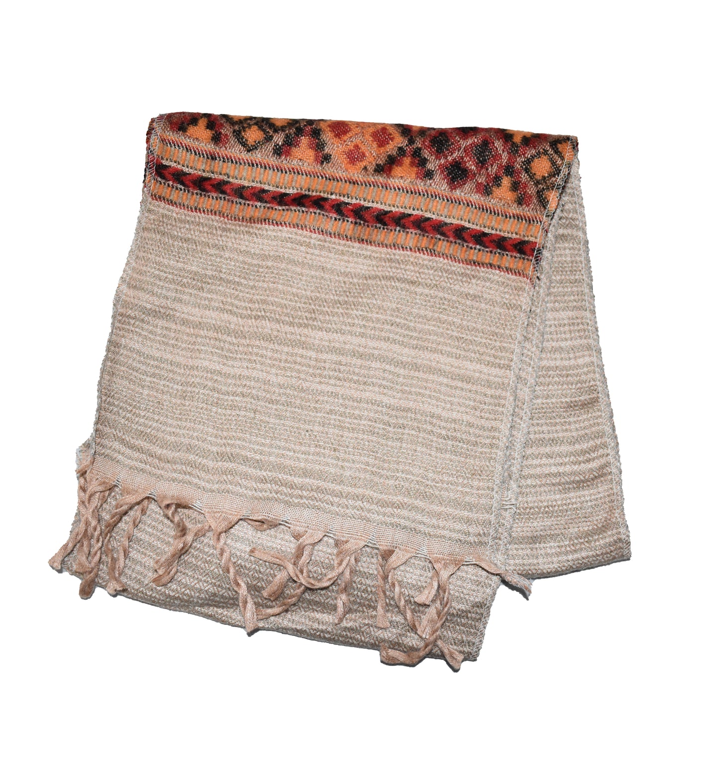 Blended Stripe Fleece Scarf