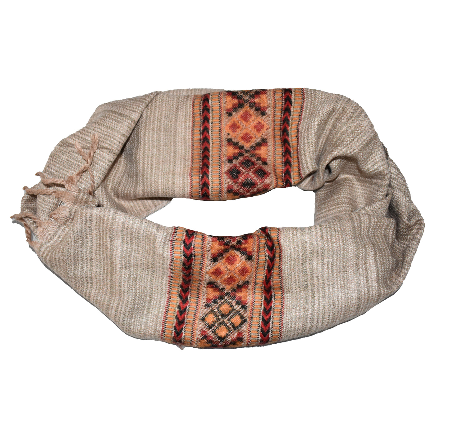 Blended Stripe Fleece Scarf