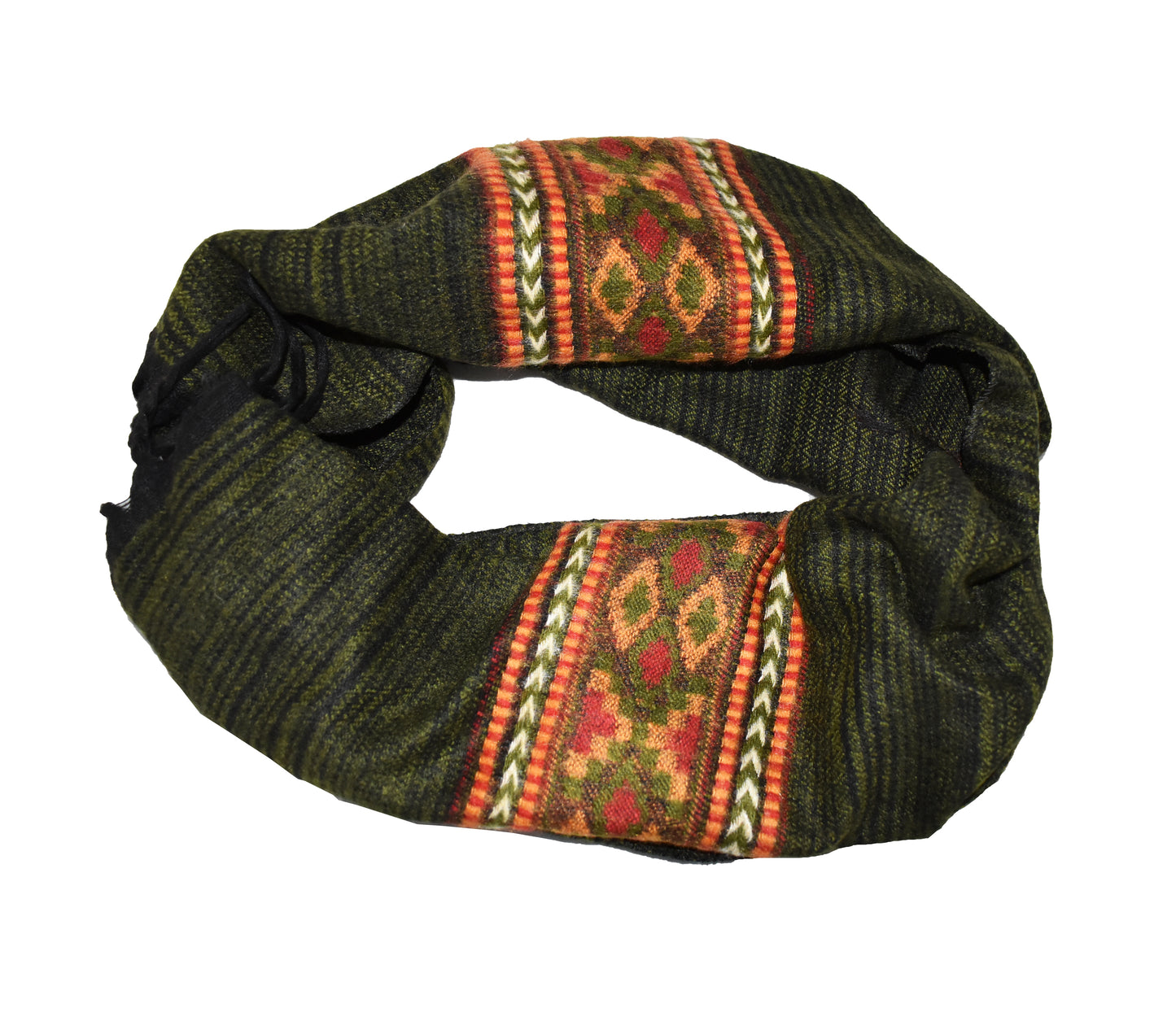 Blended Stripe Fleece Scarf