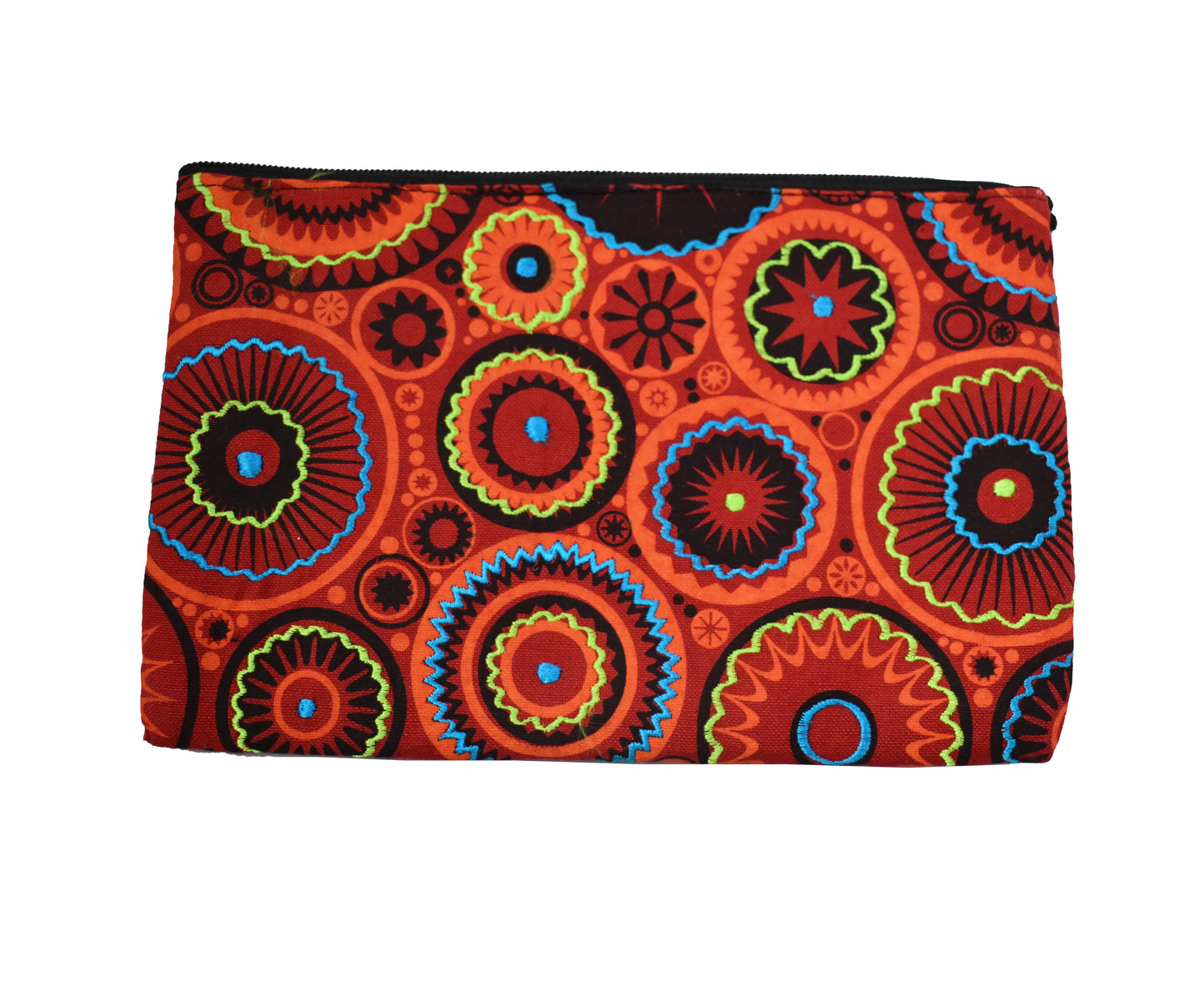 Large Printed & Embroidered Cotton Purse