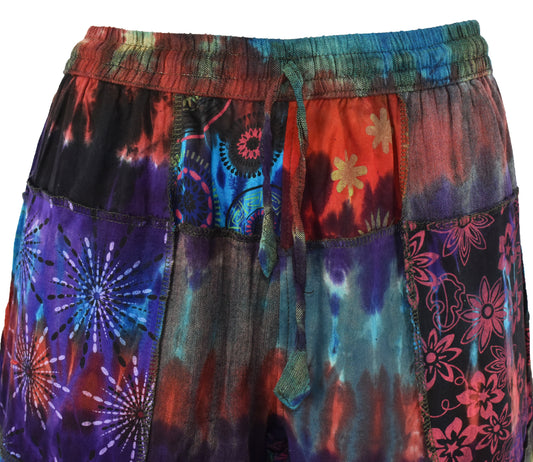 Tie Dye Patchwork Trouser