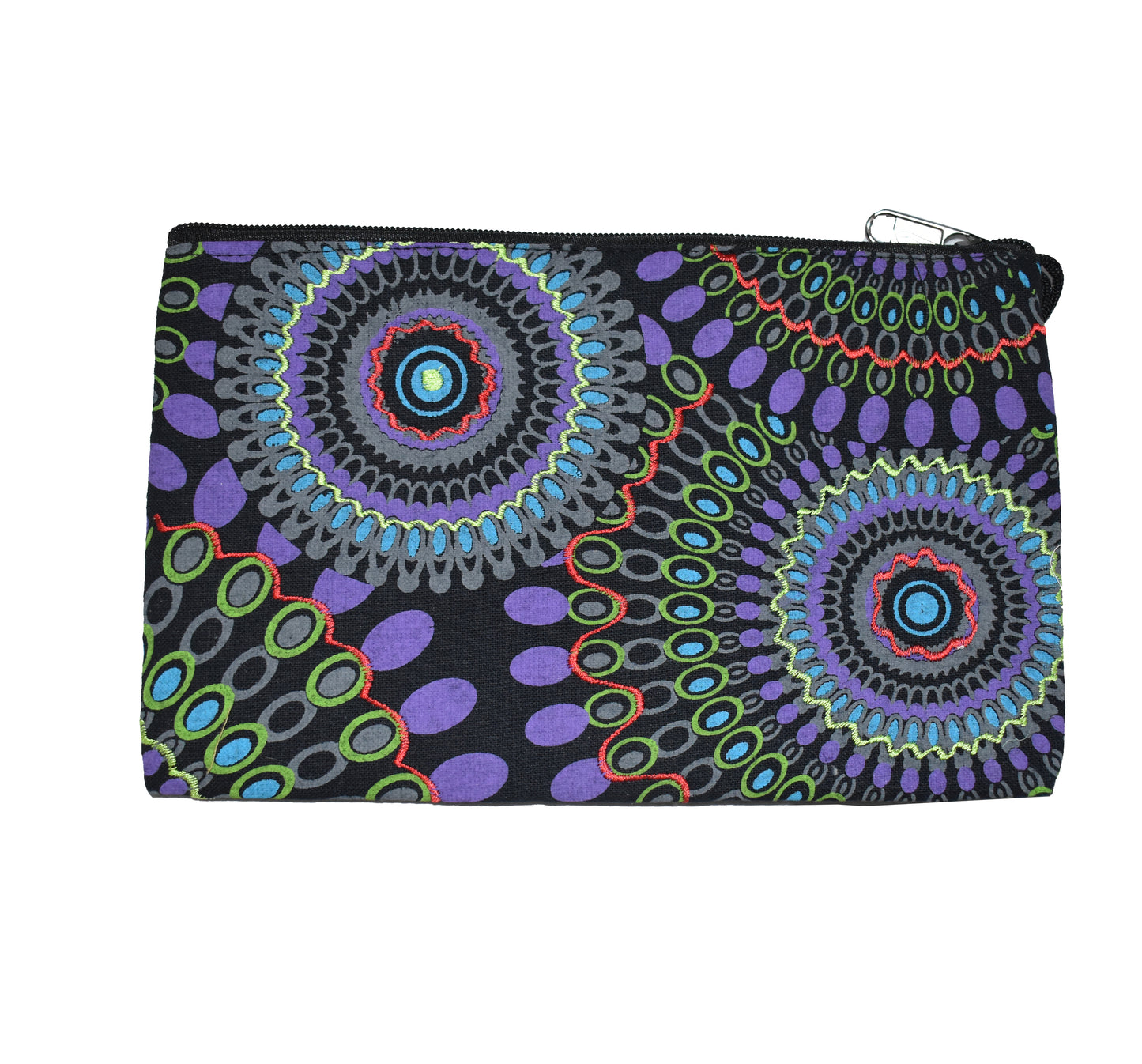 Large Printed & Embroidered Cotton Purse