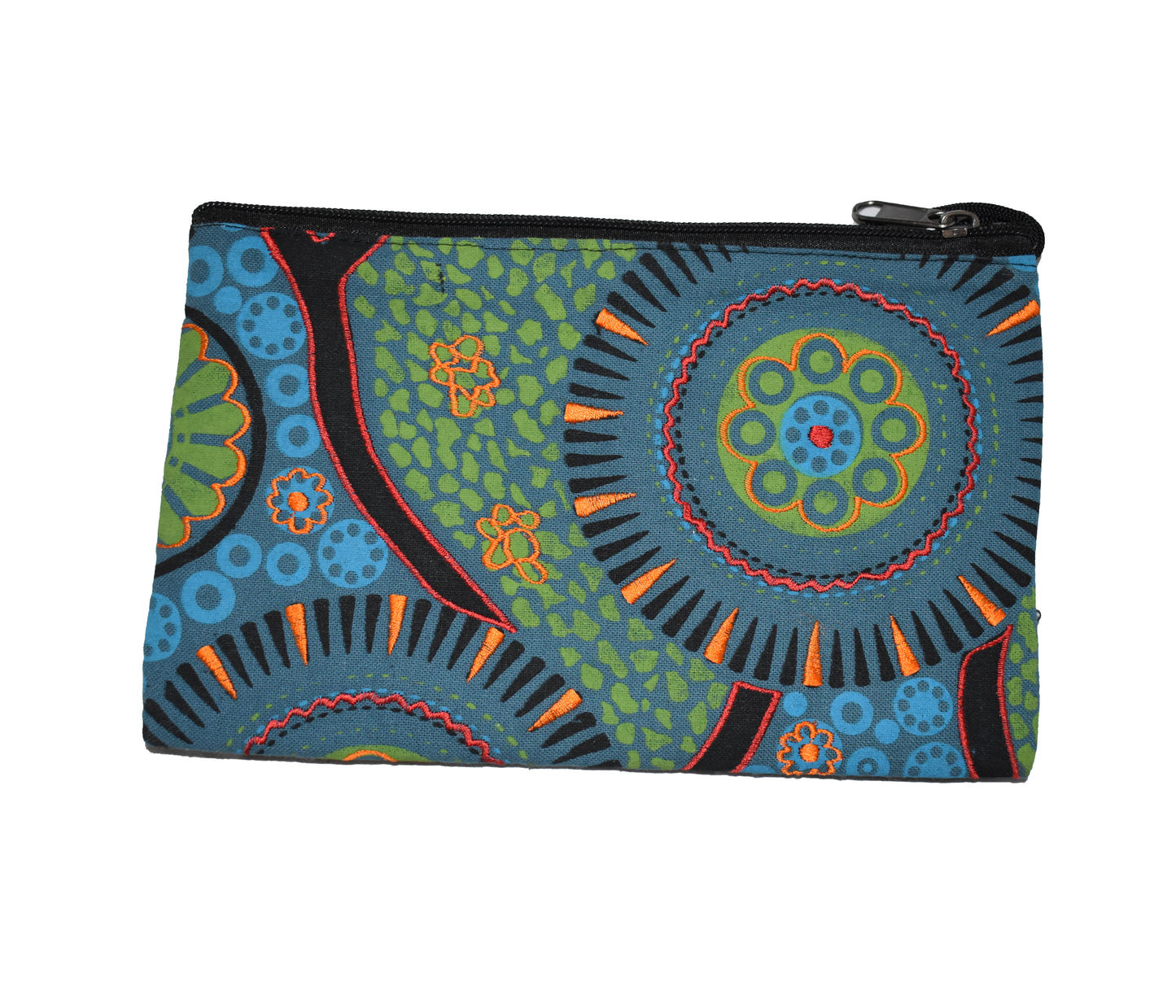 Large Printed & Embroidered Cotton Purse