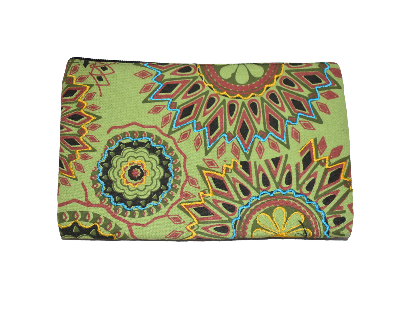 Large Printed & Embroidered Cotton Purse