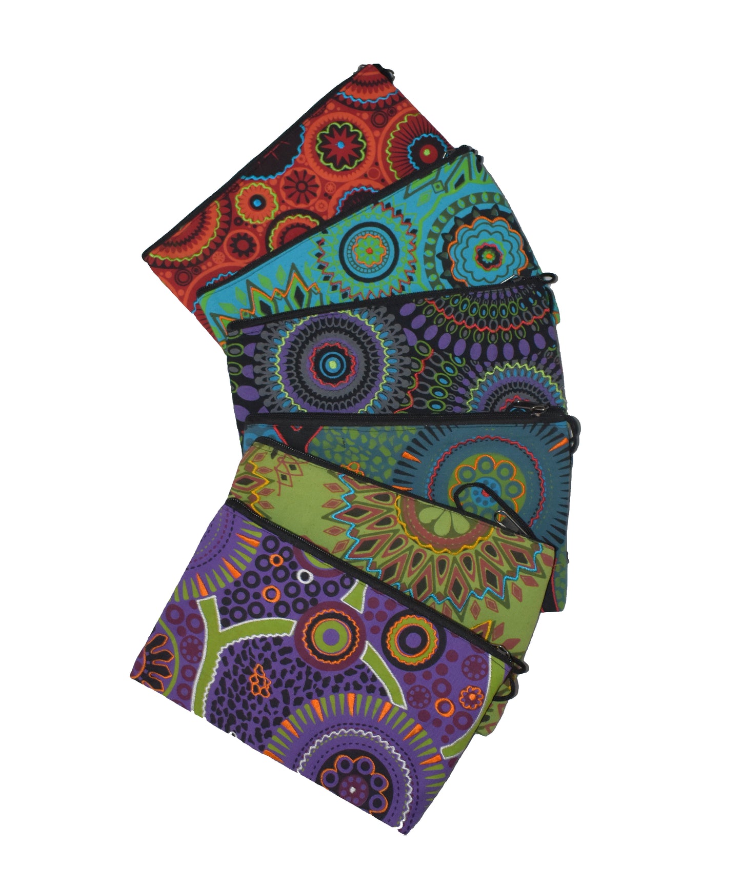 Large Printed & Embroidered Cotton Purse
