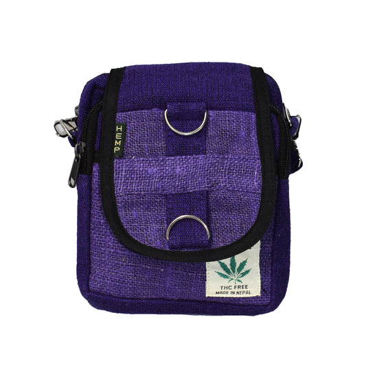 Plain Hemp & Cotton Passport Bag