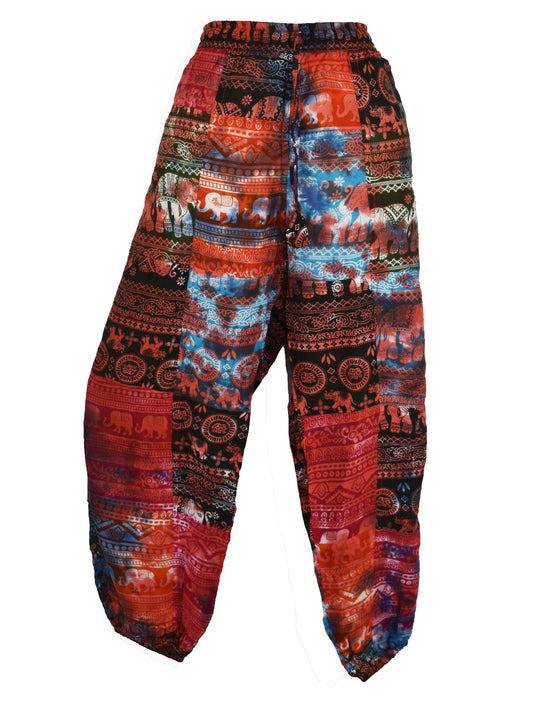 Tie Dye Elephant Harem Trouser