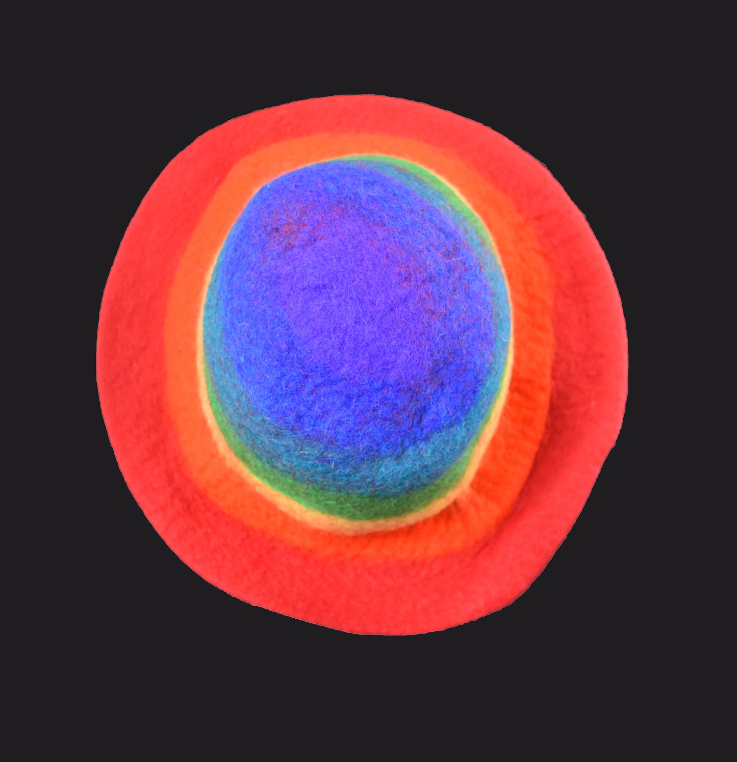 Rainbow Felt Hat