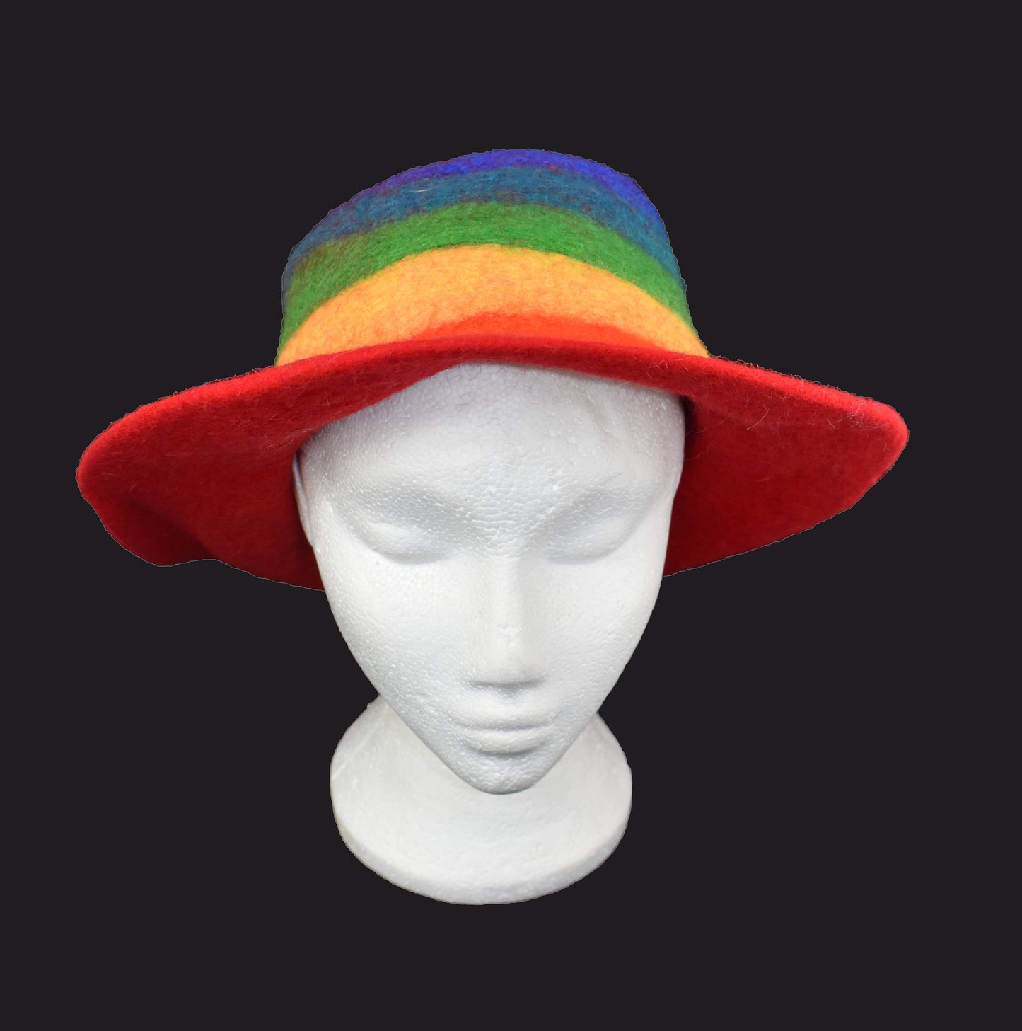 Rainbow Felt Hat