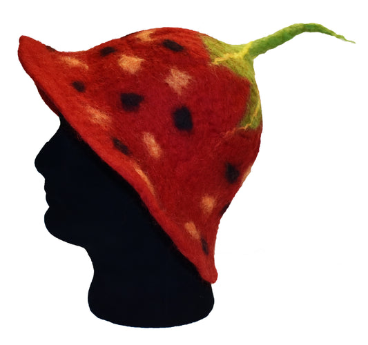 Felt Hat - Strawberry