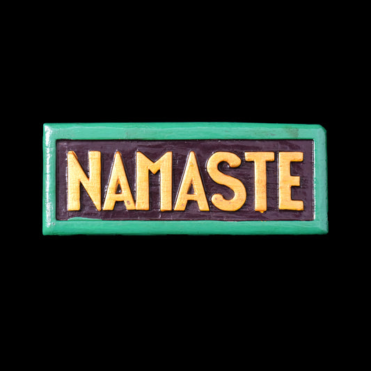 Small Wooden Namaste Wall Sign