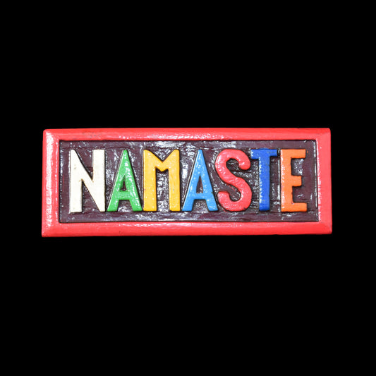 Small Wooden Namaste Wall Sign