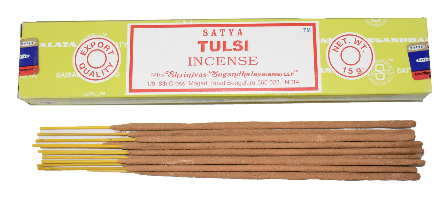 Satya Tulsi Incense 15g 12 Sticks