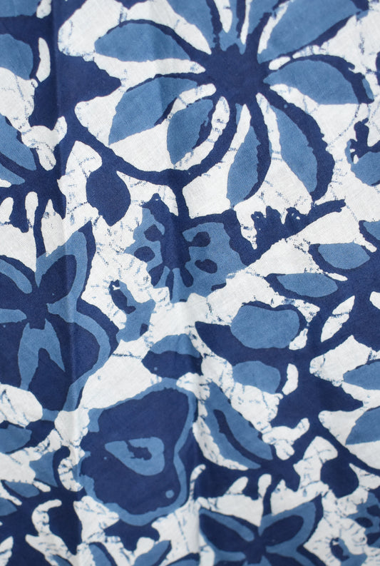 Indian Block Print Cotton Wrap Skirt