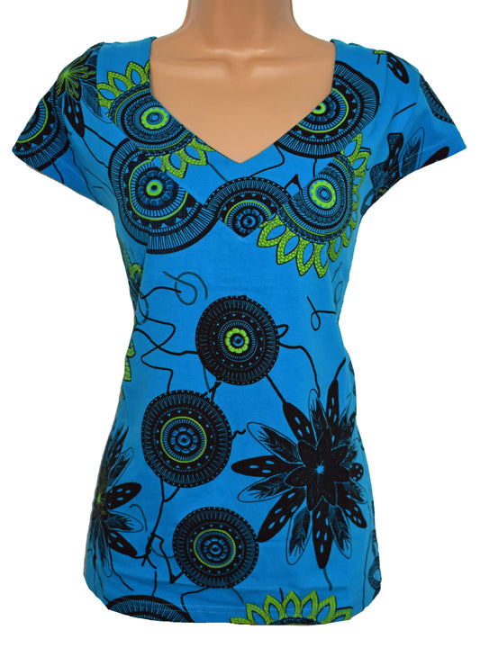 Floral Printed Cotton Top