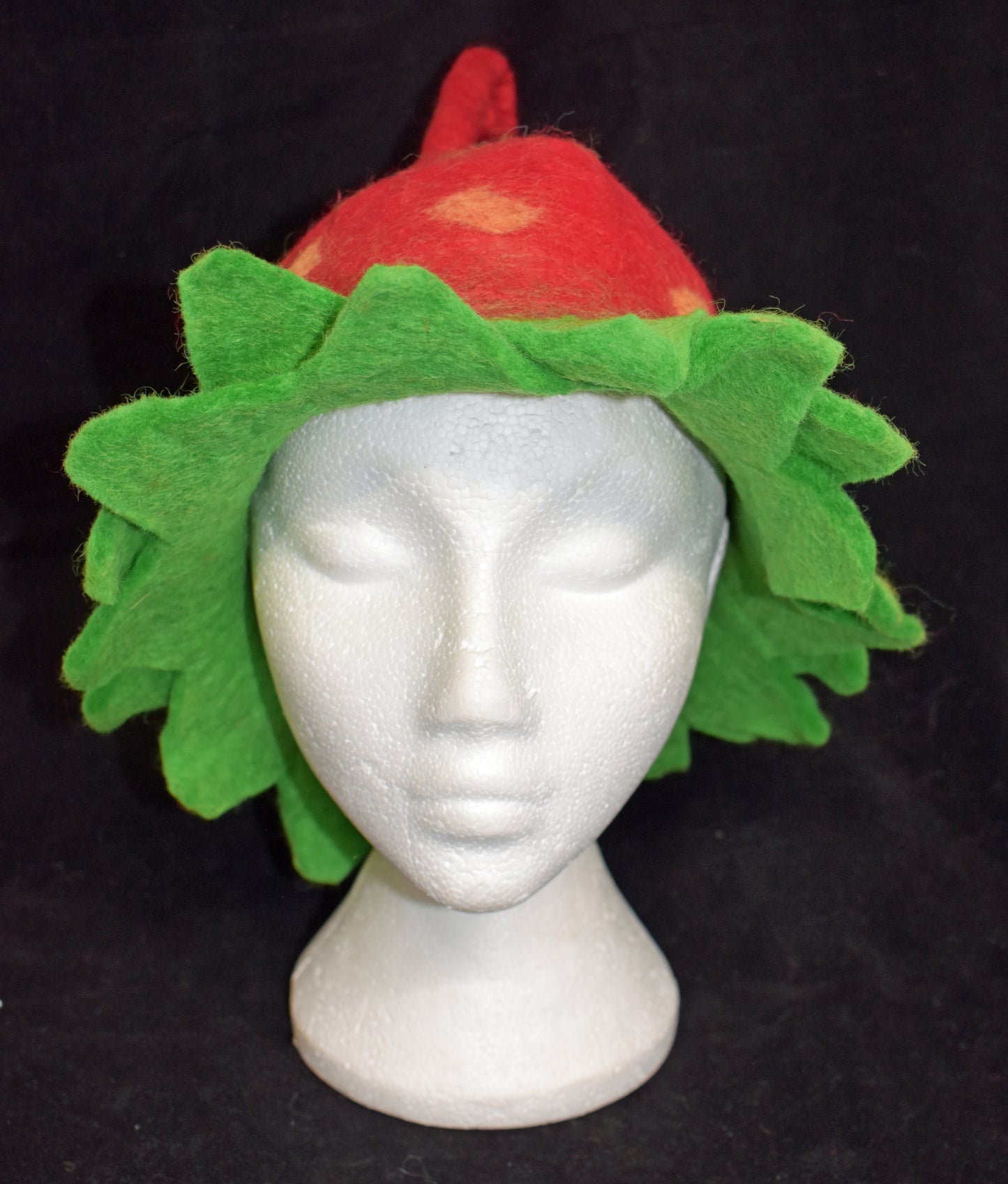 Felt Hat - Strawberry Pixie