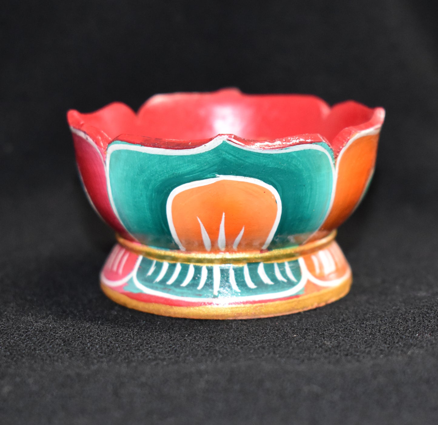 Round Lotus Flower Incense Holder