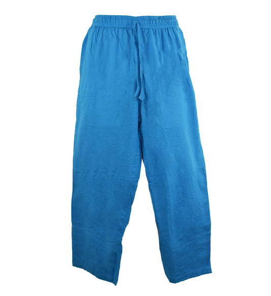 Plain Cotton Hippy Trousers