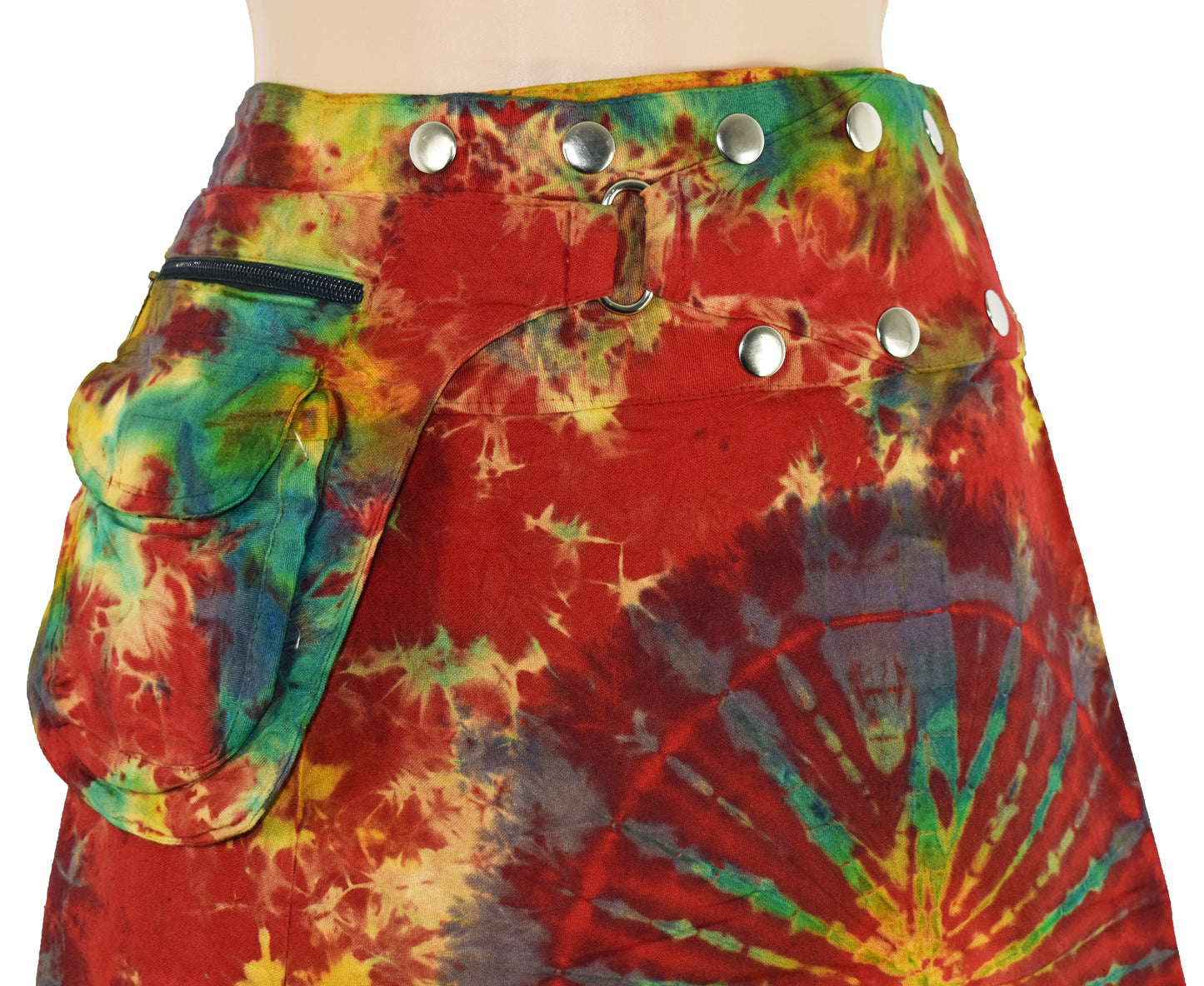 Tie Dye Popper Skirt