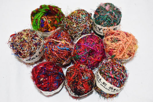 Recycled Sari Silk Thread Ball