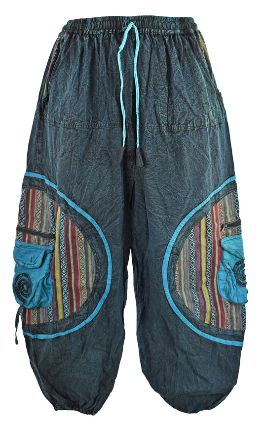 Stonewashed Harem Trousers