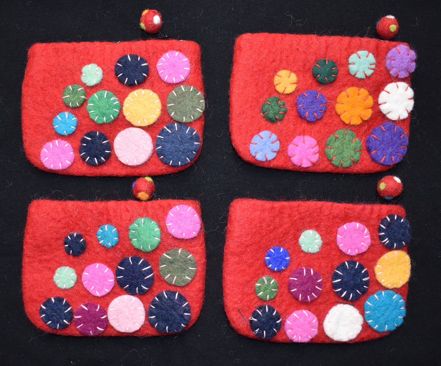 Felt Purses - Dots