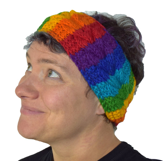 Lined Knitted Wool Head Band